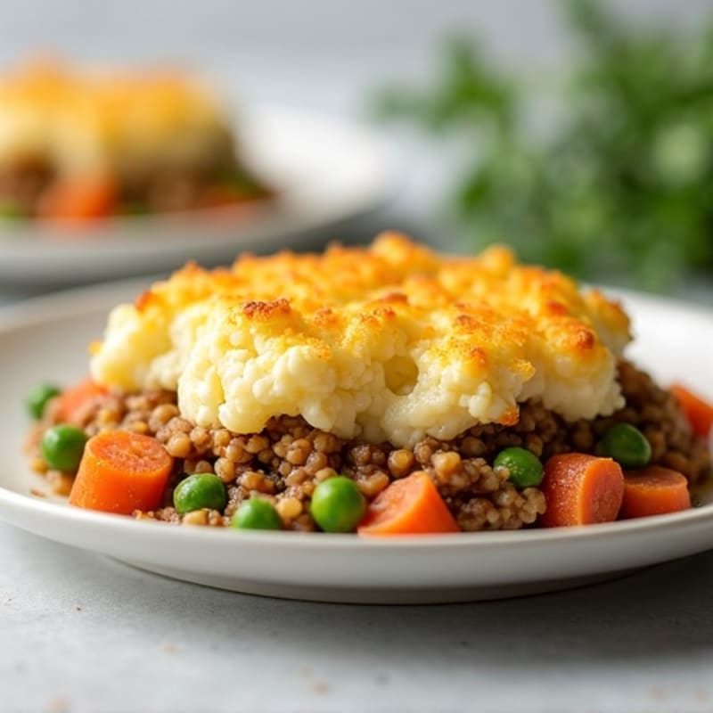 Cauliflower-Topped Turkey Shepherd's Pie