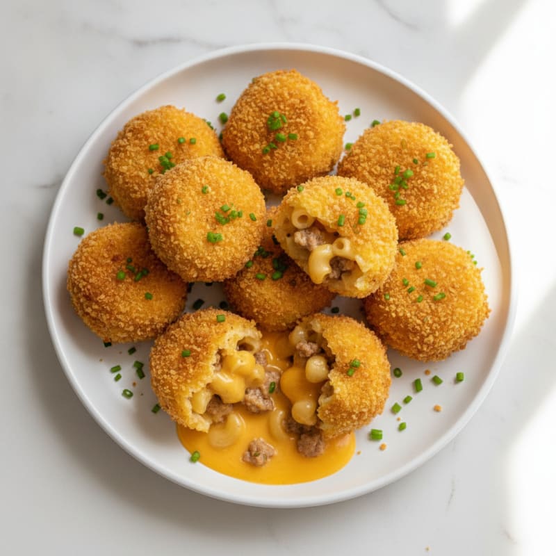 Golden Macaroni and Cheese Bites