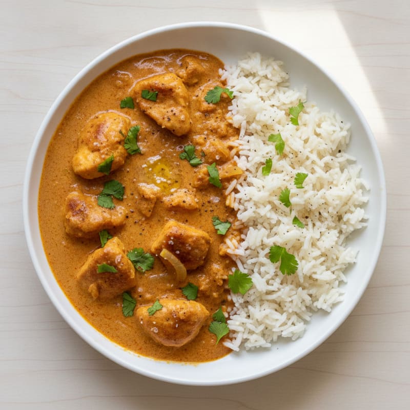 Spiced Butter Chicken with Basmati Rice