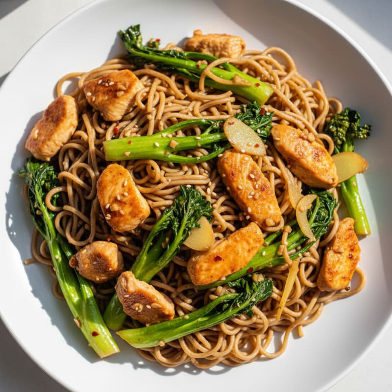 Garlic-Ginger Chinese Broccoli Stir-Fry