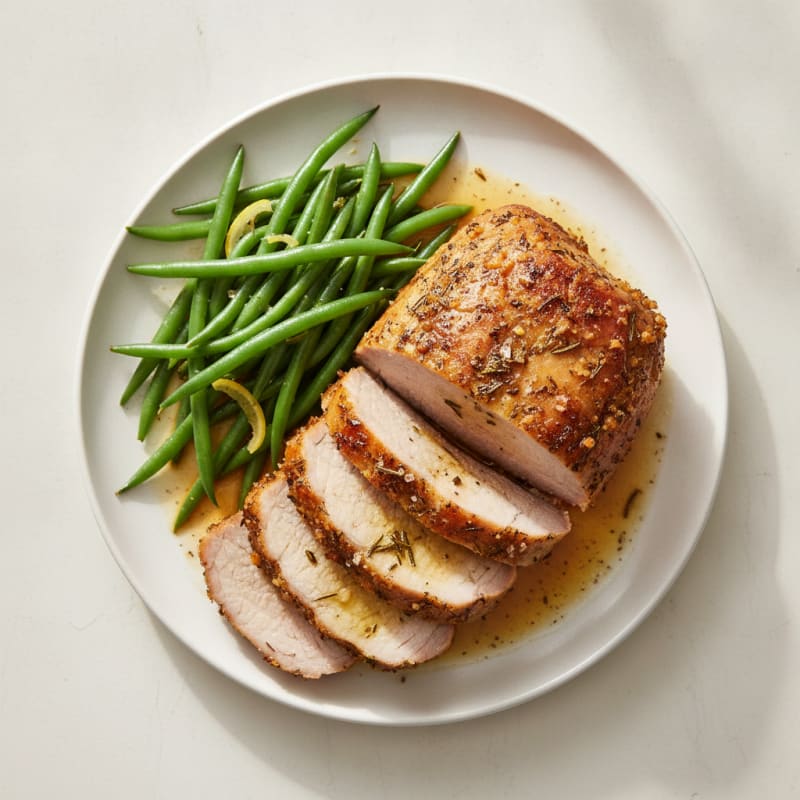 Garlic Herb Roasted Pork Loin