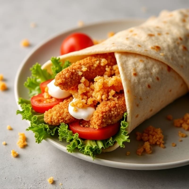 Crispy Buffalo Ranch Chicken Wrap