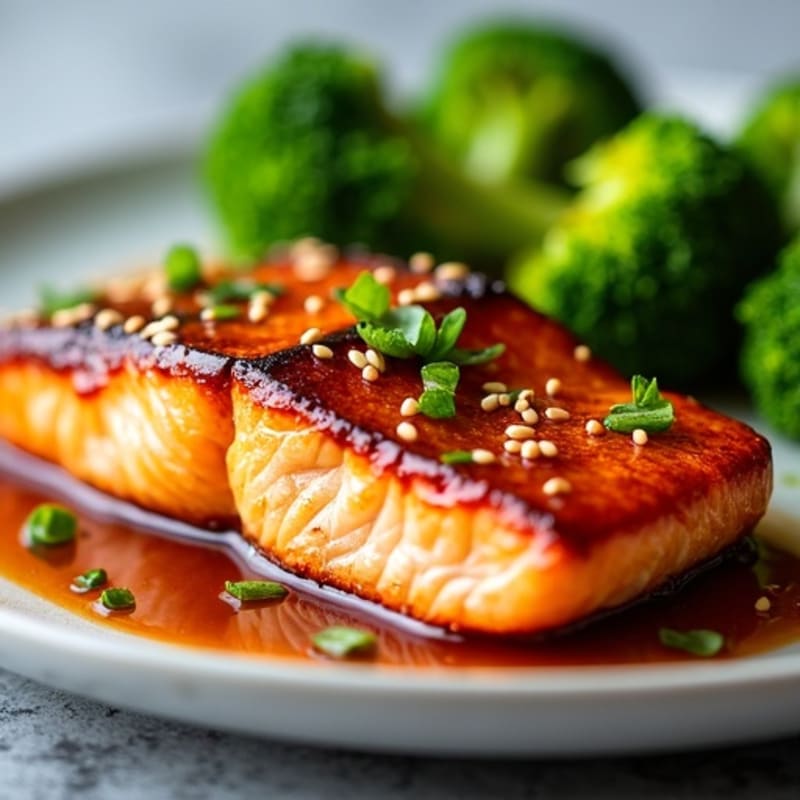 Pan-Seared Teriyaki Glazed Salmon