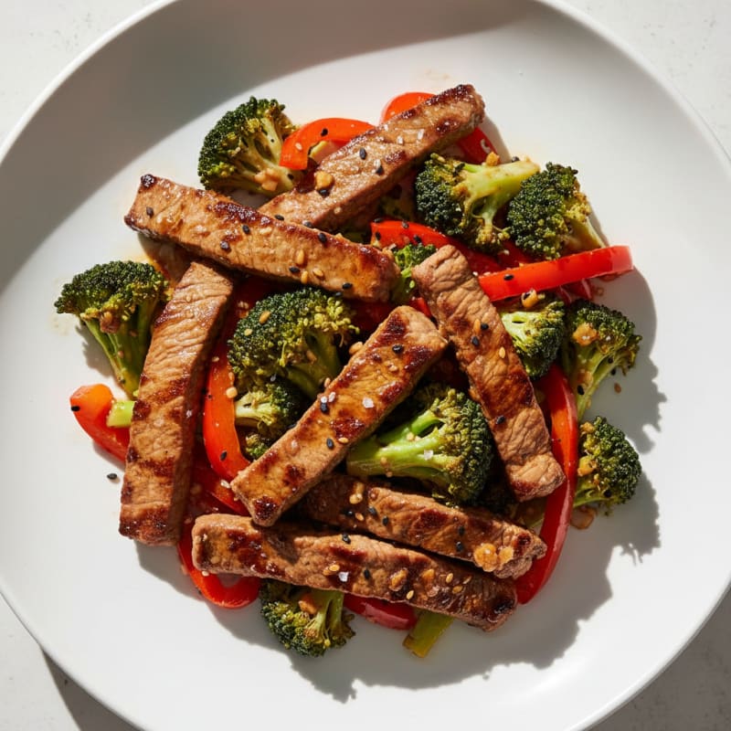 Tender Sesame-Ginger Beef Stir-Fry