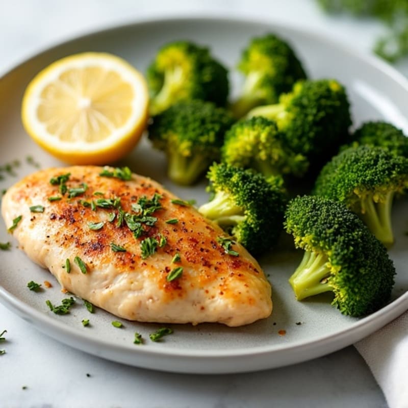 Sheet Pan Lemon Herb Chicken and Crispy Roasted Broccoli