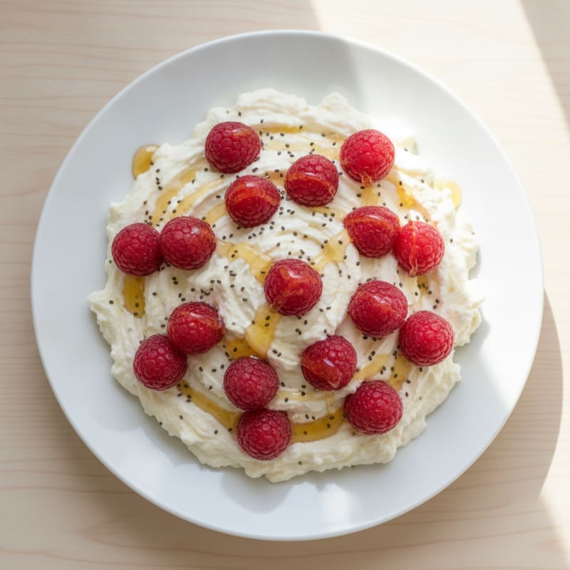 Silky Greek Yogurt Protein Mousse with Fresh Berries