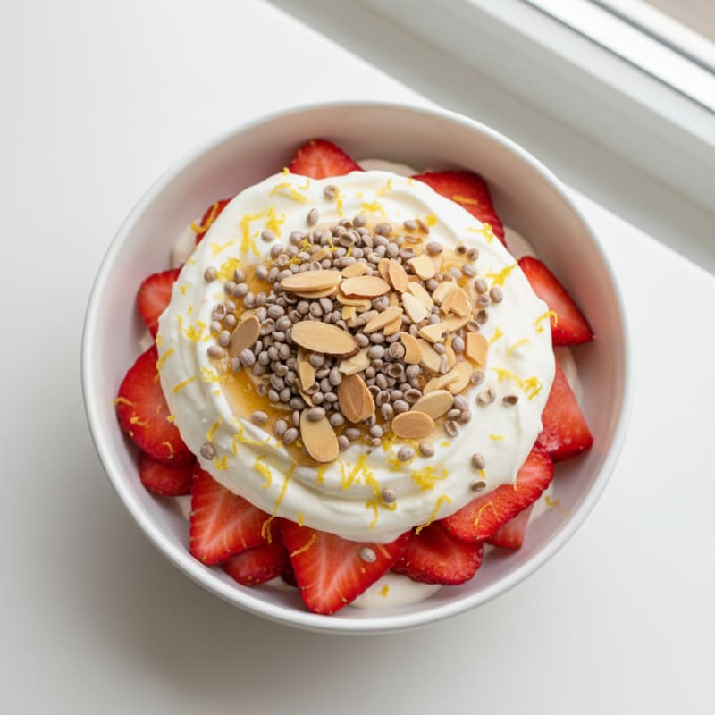Zesty Strawberry and Cream Parfait
