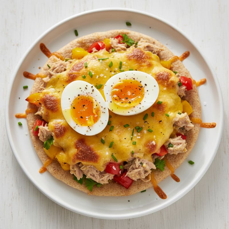 Tuna Melt Pitta with Roasted Peppers