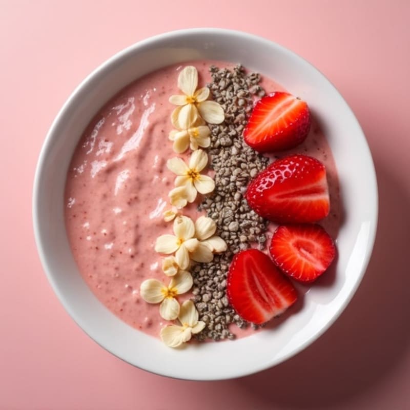 Creamy Strawberry Shortcake Overnight Oats