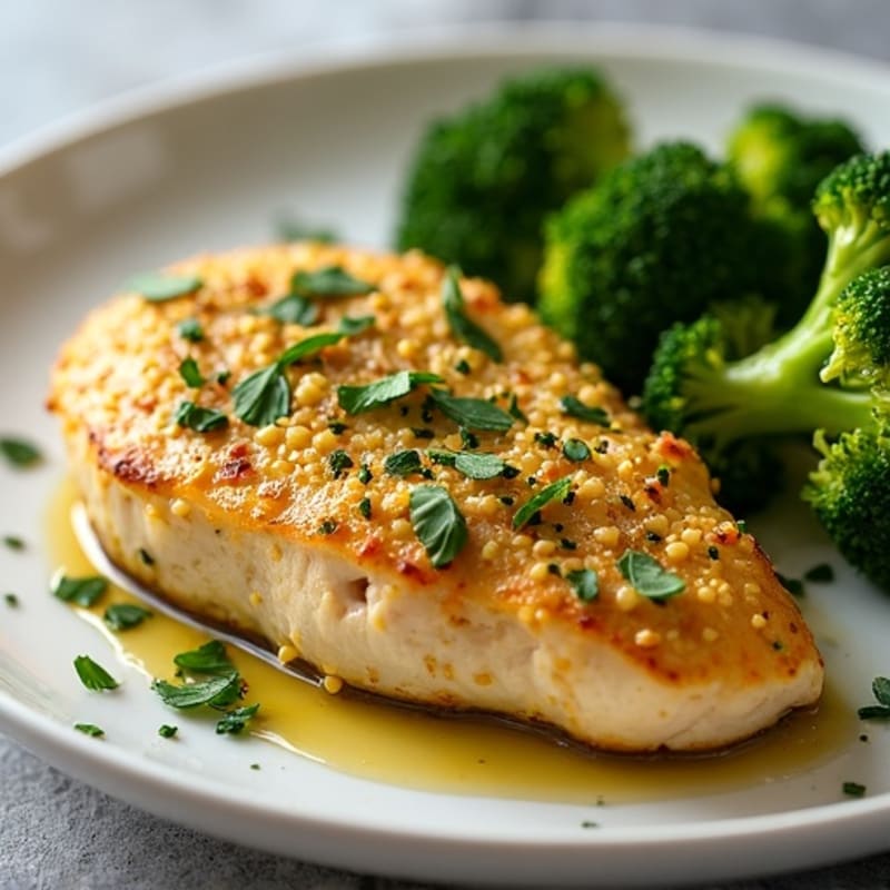 Herb-Crusted Lemon Garlic Chicken Breast
