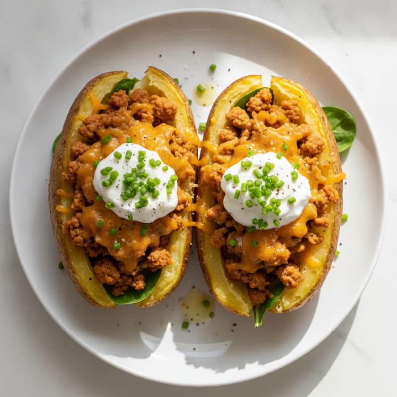 Loaded Baked Potatoes with Chives