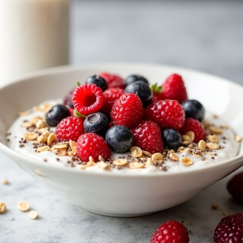 Creamy Berry Chia Oat Bowl