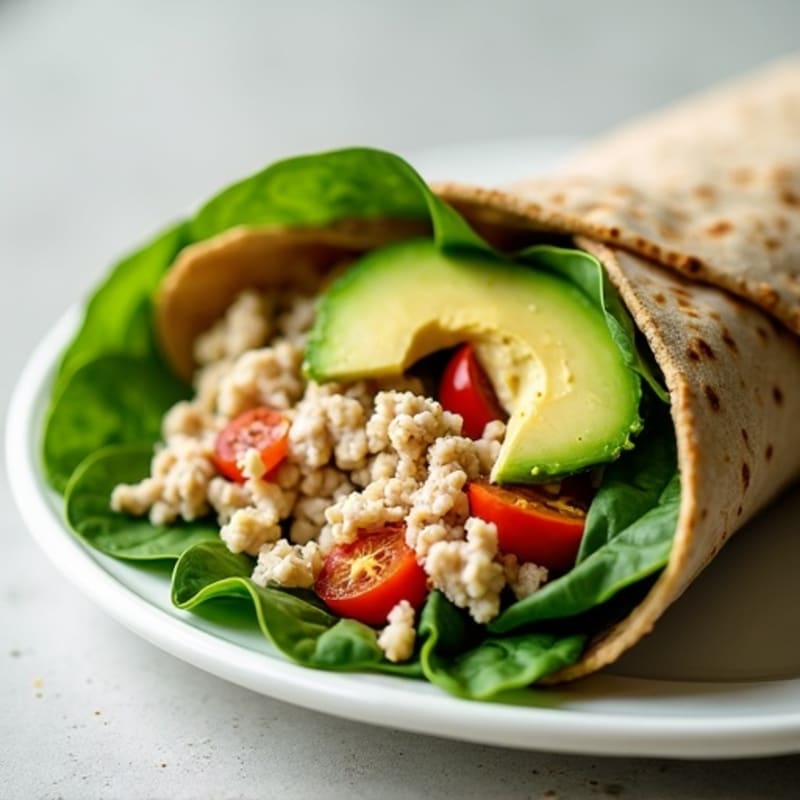 Creamy Turkey Avocado Wrap