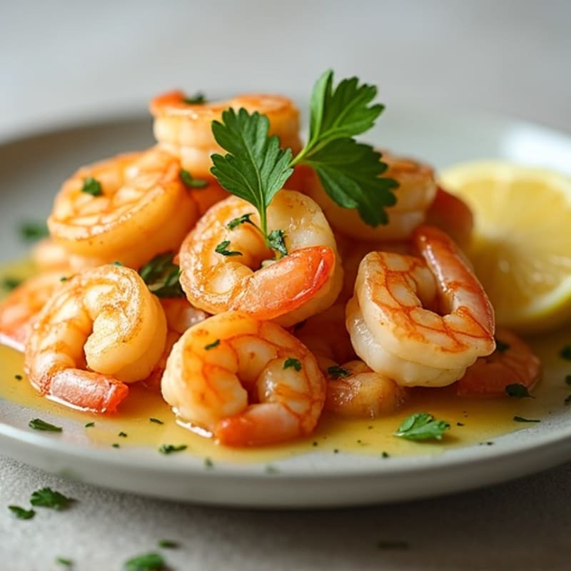 Pan-Seared Lemon Garlic Shrimp with Fresh Parsley