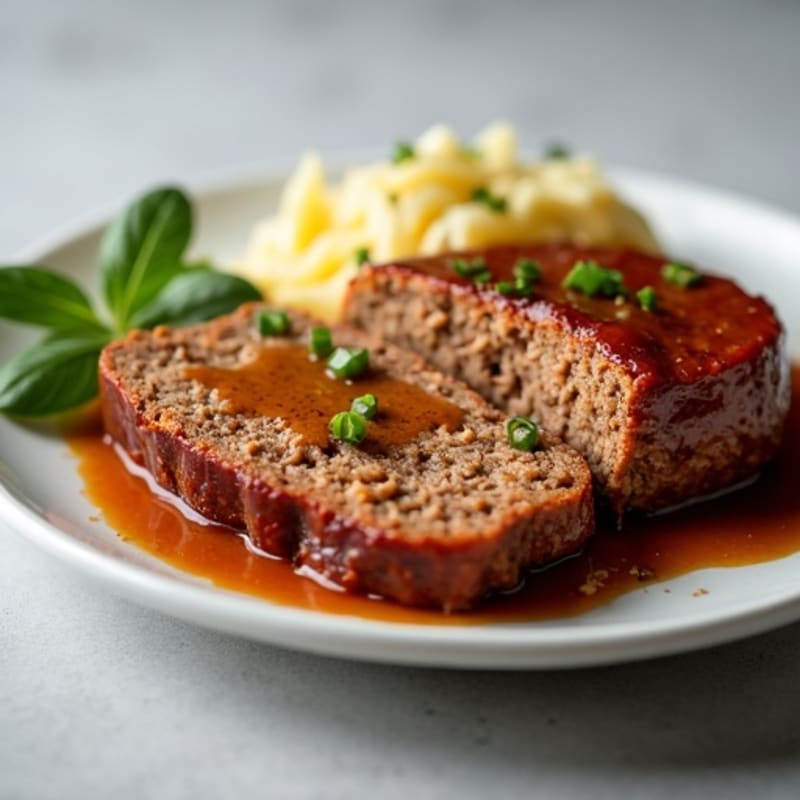 Lean Meatloaf with Savory Gravy