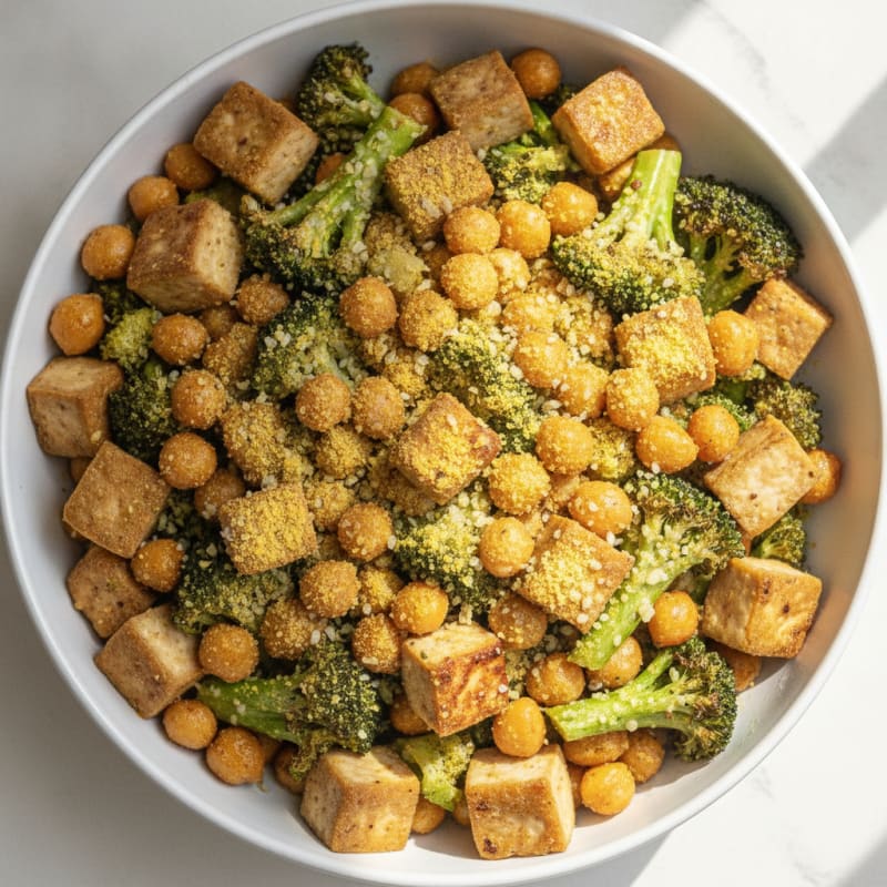 Roasted Vegetable and Chickpea Bowl