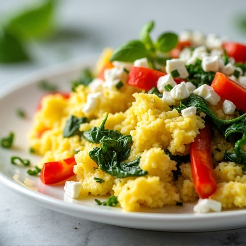 Fluffy Herb-Whipped Egg White Scramble