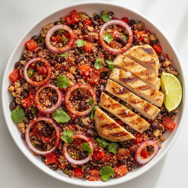 Spicy Chicken and Quinoa Protein Bowl