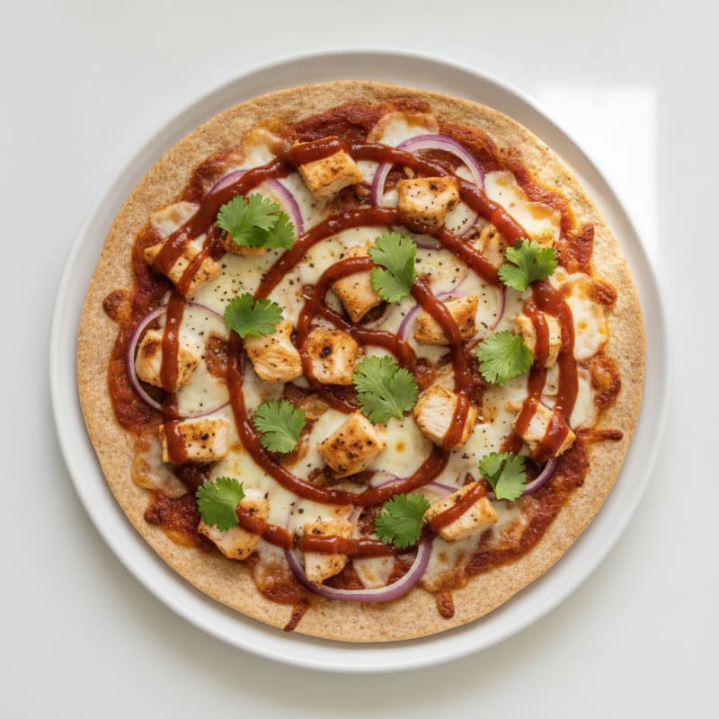 High-Protein BBQ Chicken Pizza