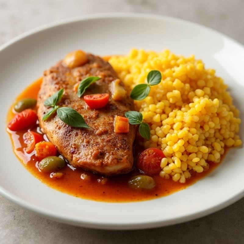 Cassava-Corn Banku with Spiced Tilapia Stew