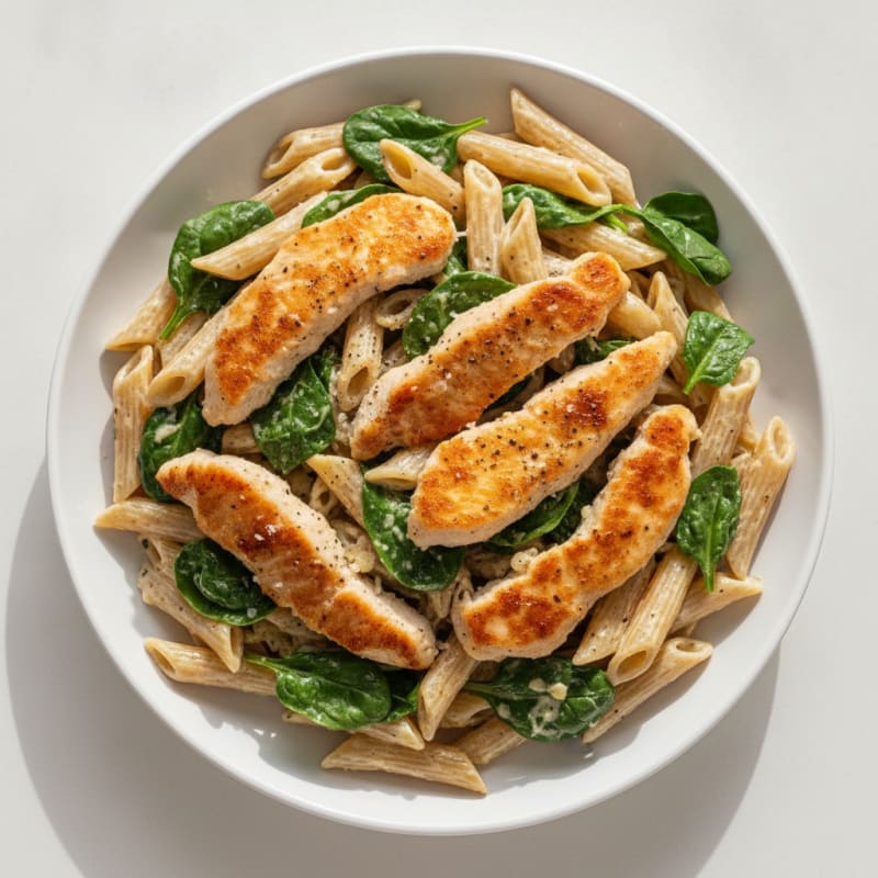 Garlic Parmesan Chicken Alfredo Pasta