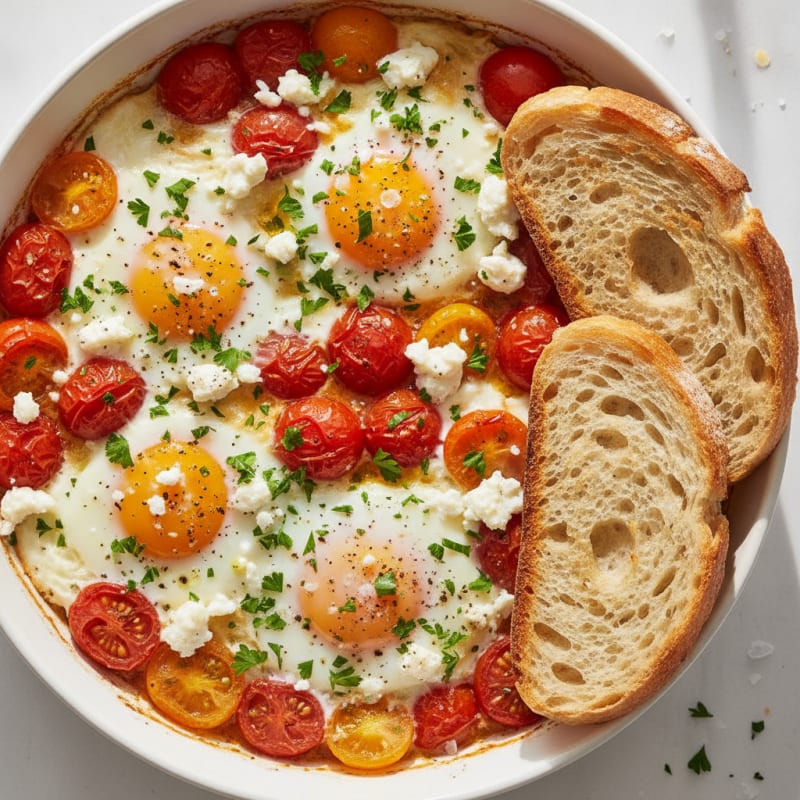 Baked Eggs with Roasted Tomatoes