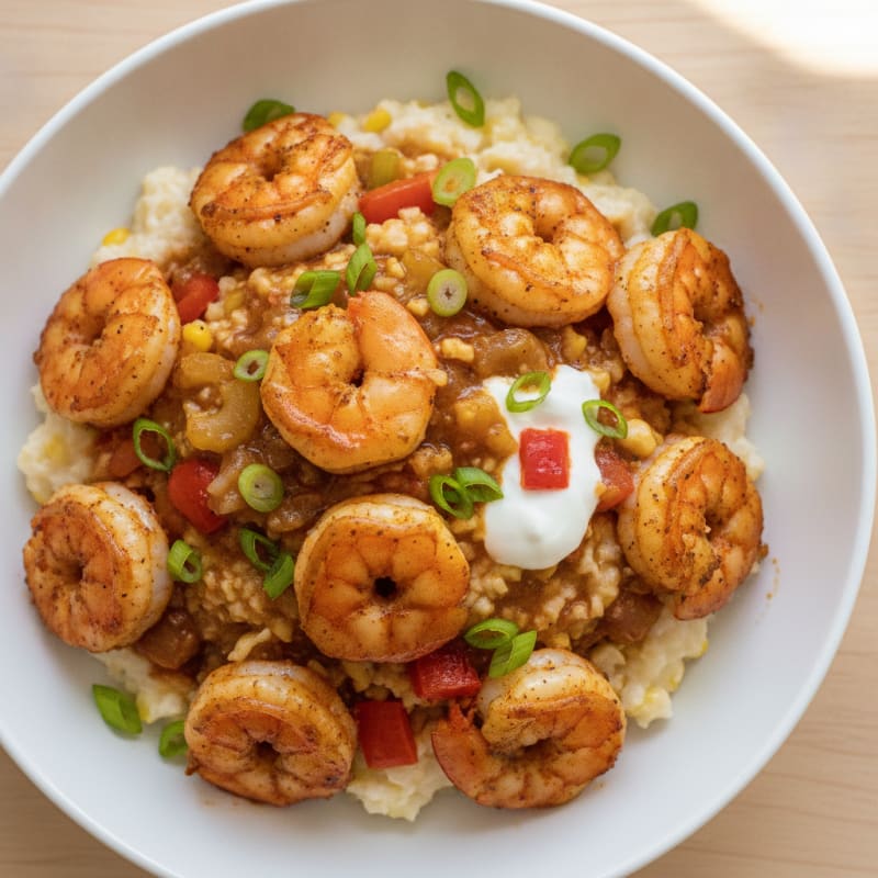 Cajun Shrimp and Grits