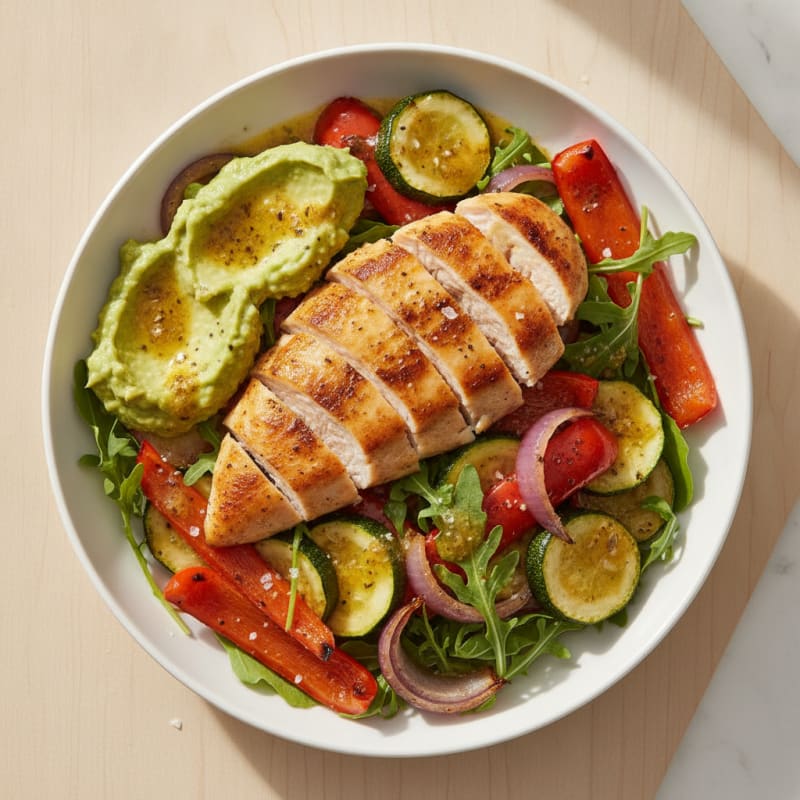 Chicken and Roasted Vegetable Salad