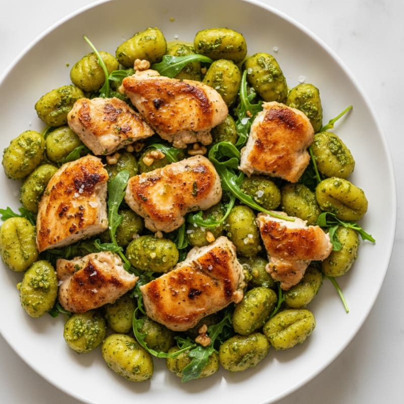 Gnocchi with Arugula Pesto