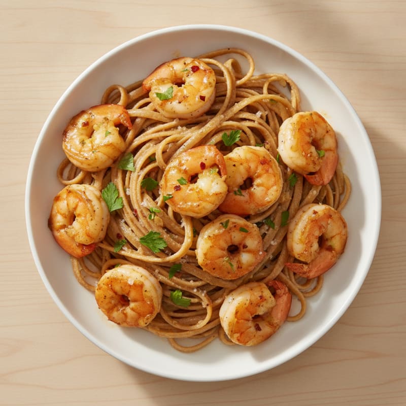Garlic Butter Shrimp Scampi with Linguine