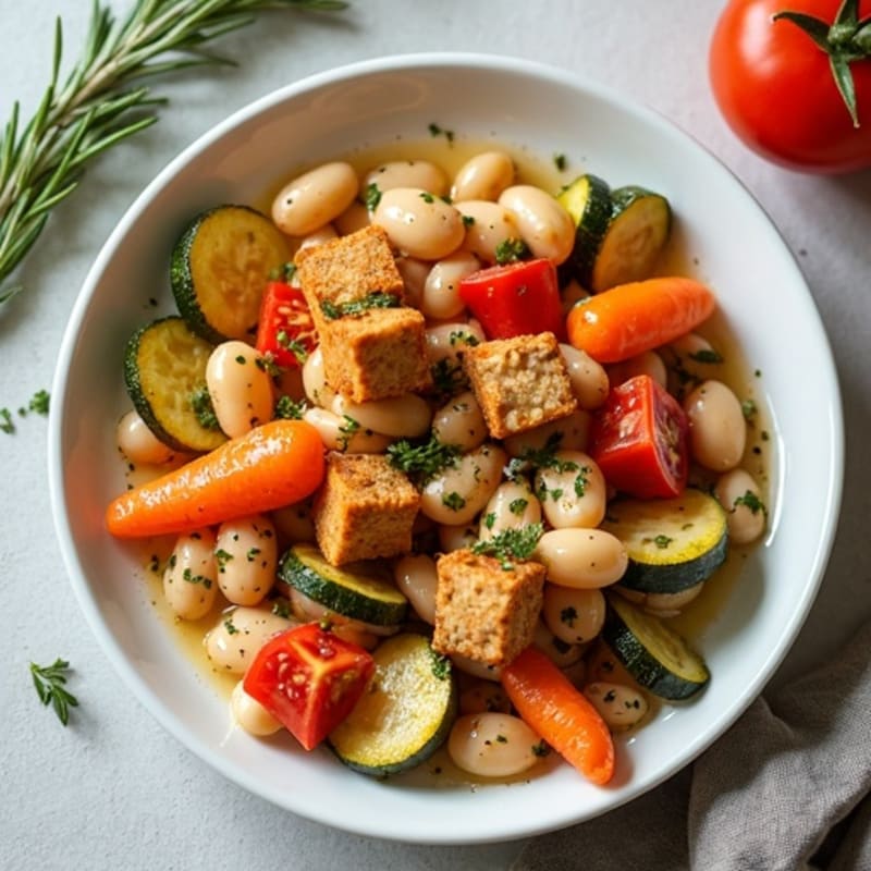 Herb-Roasted White Bean and Vegetable Cassoulet