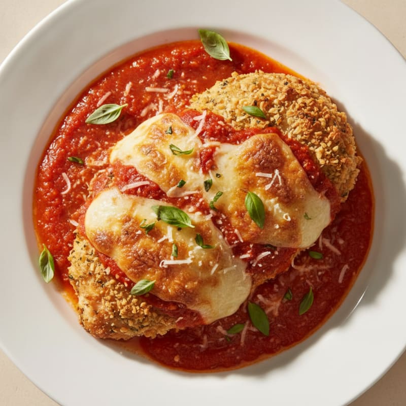 Baked Chicken Parmesan with Marinara