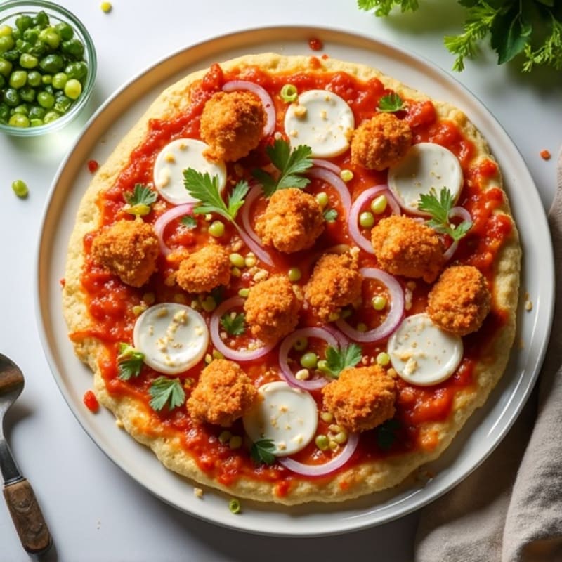 Sheet Pan Crispy Buffalo Chicken Pizza