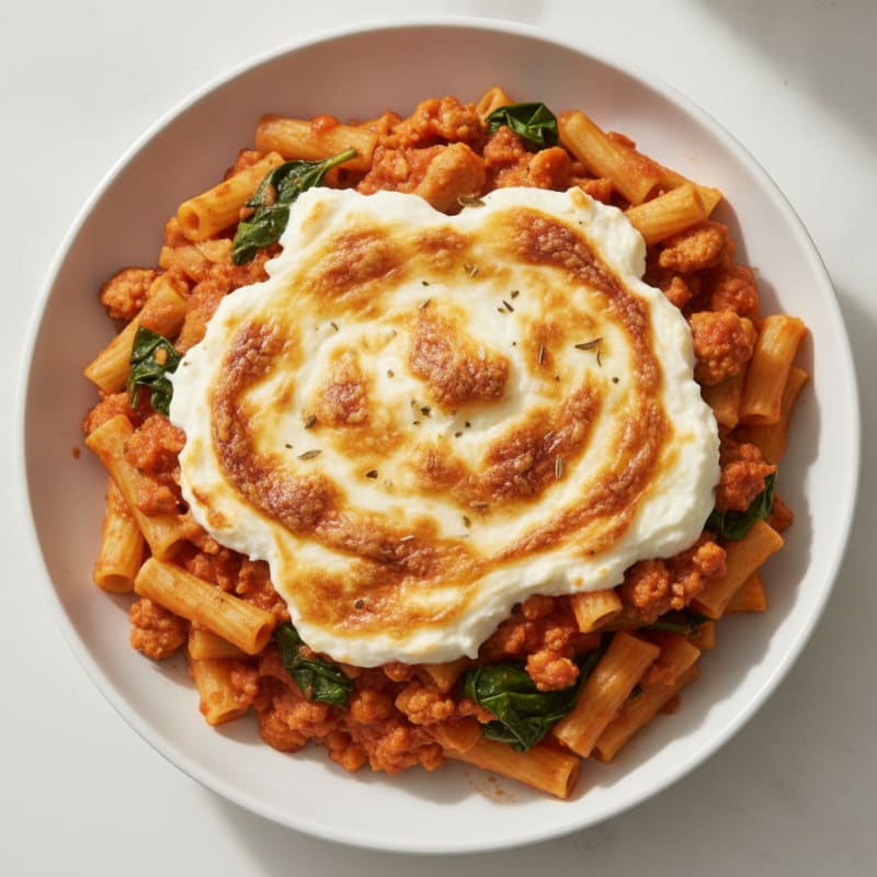 Classic Baked Ziti with Ricotta