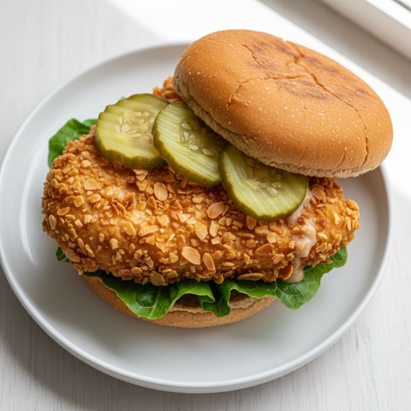 Buttermilk Fried Chicken Sandwich with Pickles