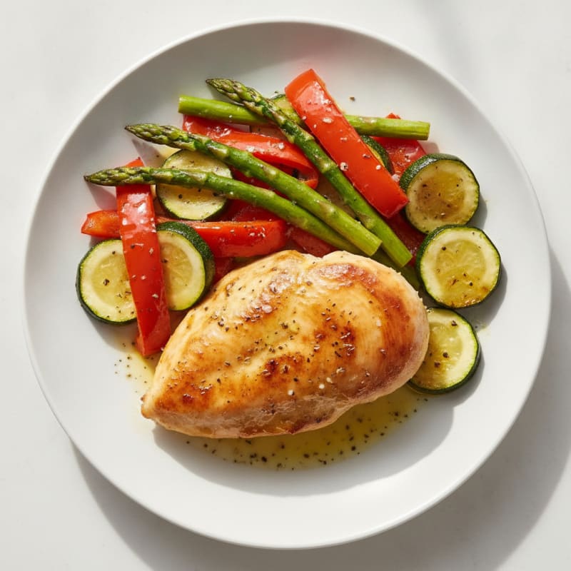 Lemon-Herb Chicken with Roasted Vegetables