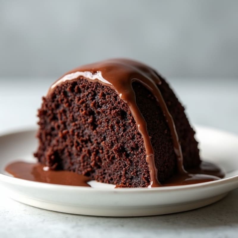 Silky Dark Chocolate Protein Cake