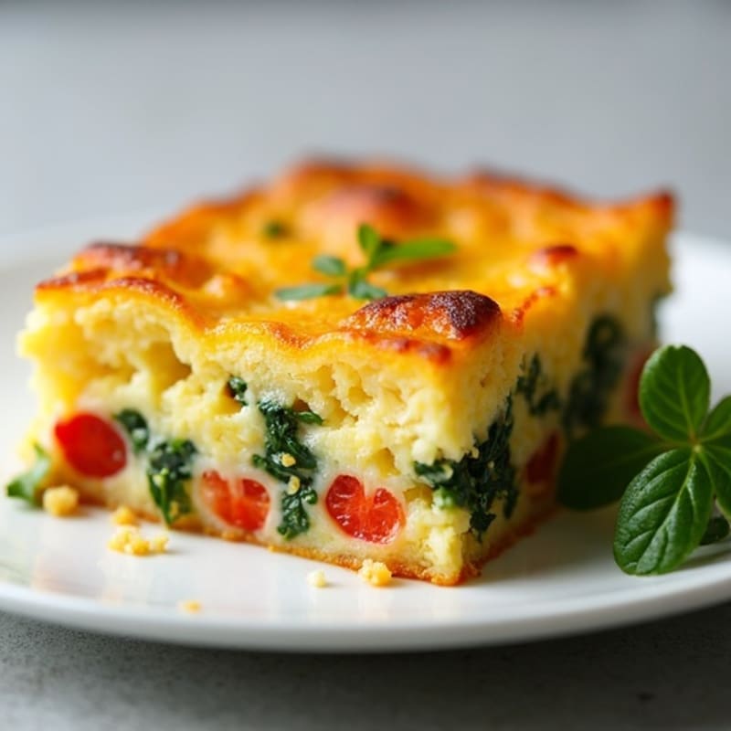 Healthy Baked Egg and Veggie Casserole