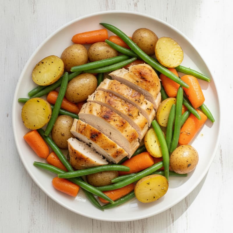 Slow Cooker Herb Chicken and Vegetables