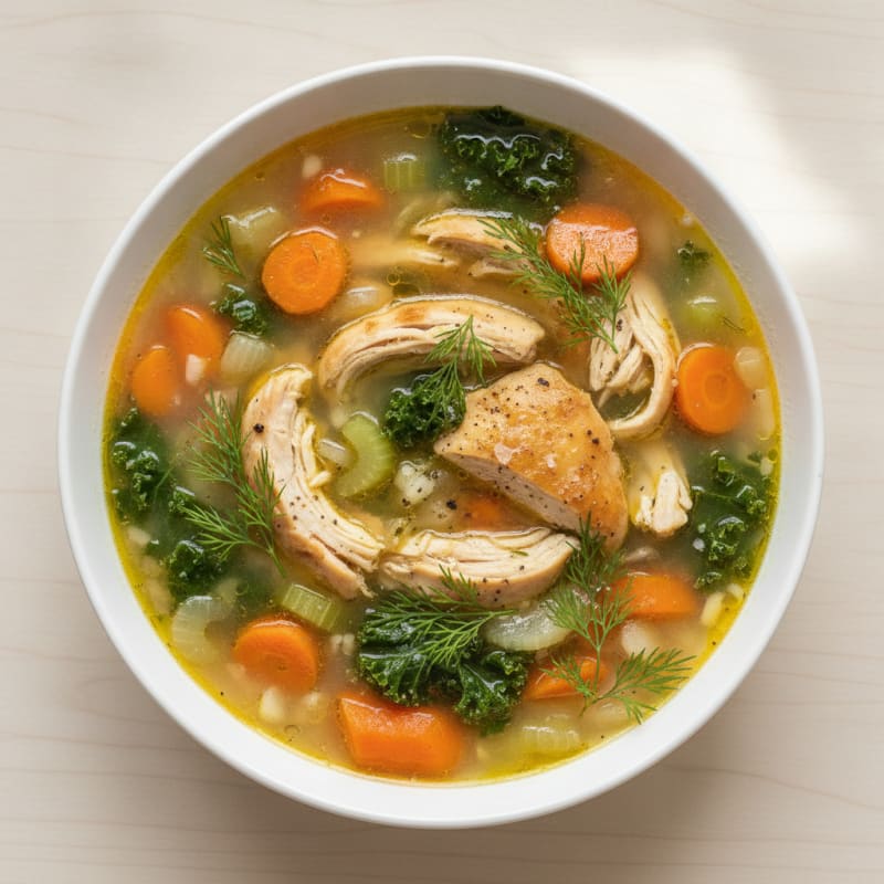 Lemon Herb Chicken Vegetable Soup