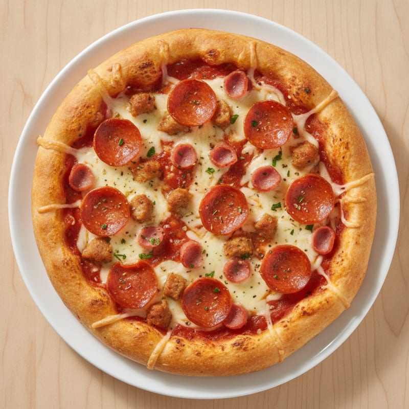 Stuffed Crust Meat Lovers Pizza
