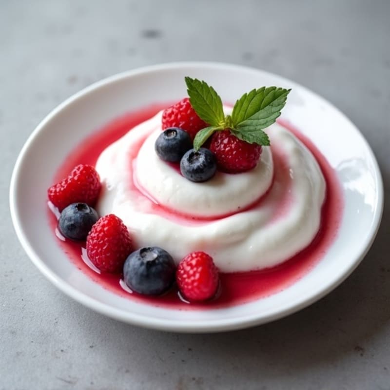Silky Protein Yogurt with Mixed Berries