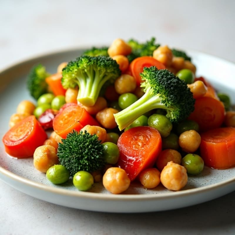 Garlic-Ginger Roasted Vegetable Medley