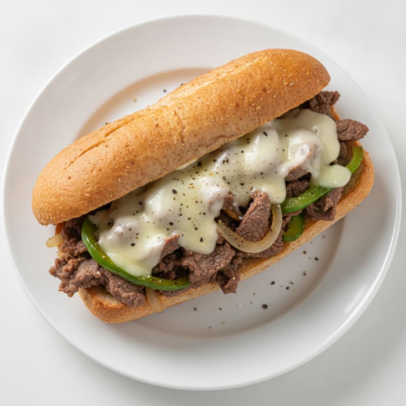 Classic Philly Cheesesteak Sandwich