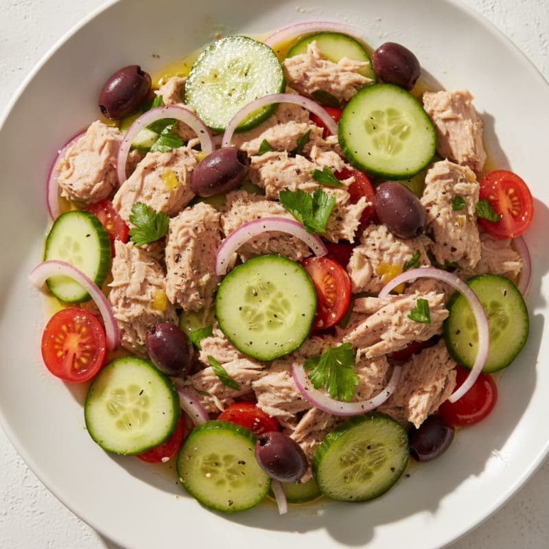 Mediterranean Tuna Salad with Olives