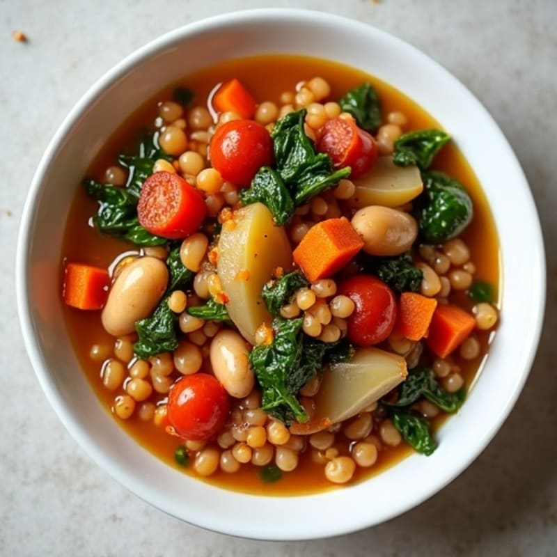 Hearty Lentil and Roasted Vegetable Stew