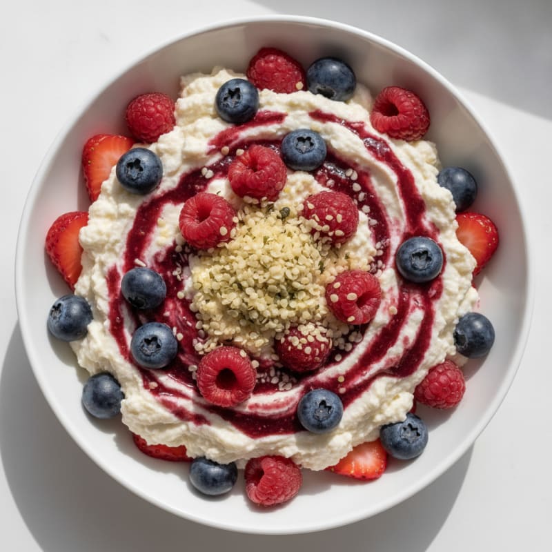 Creamy Greek Yogurt Protein Parfait with Mixed Berries