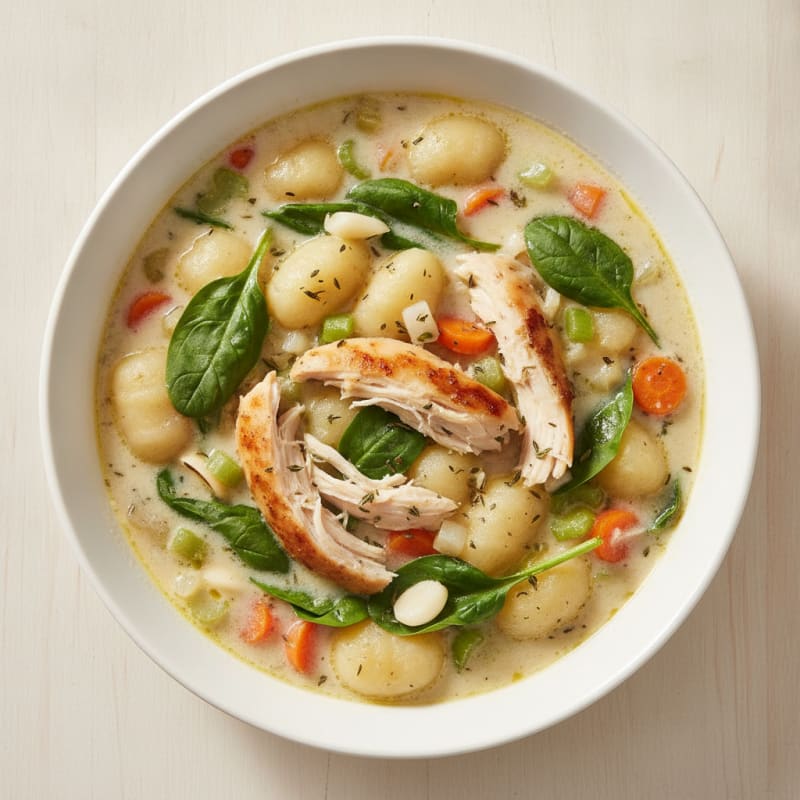 Chicken and Gnocchi Dumpling Soup