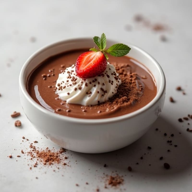 Silky Chocolate Protein Pudding with Greek Yogurt