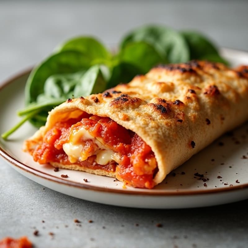 Crispy Turkey Pepperoni & Lean Ground Turkey Stuffed Whole Wheat Pizza